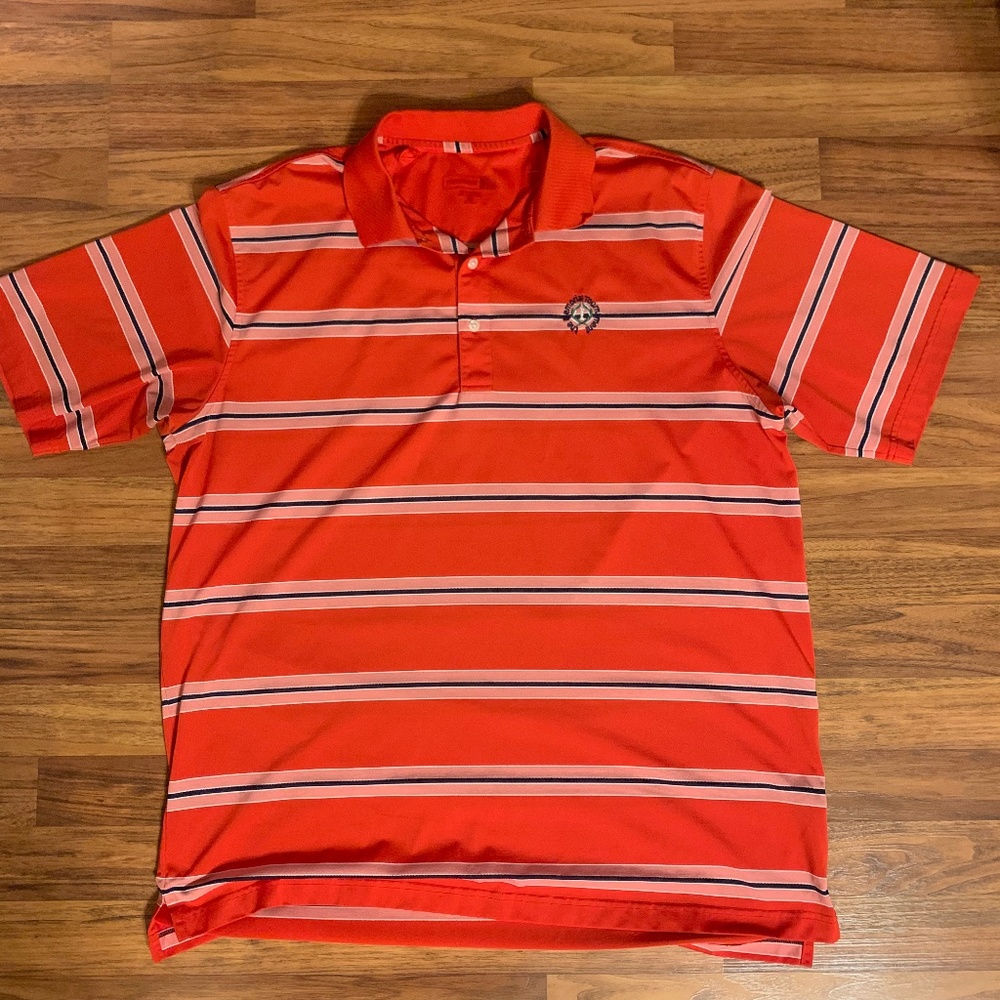 Performance XL Orange Blue White Striped Memorial